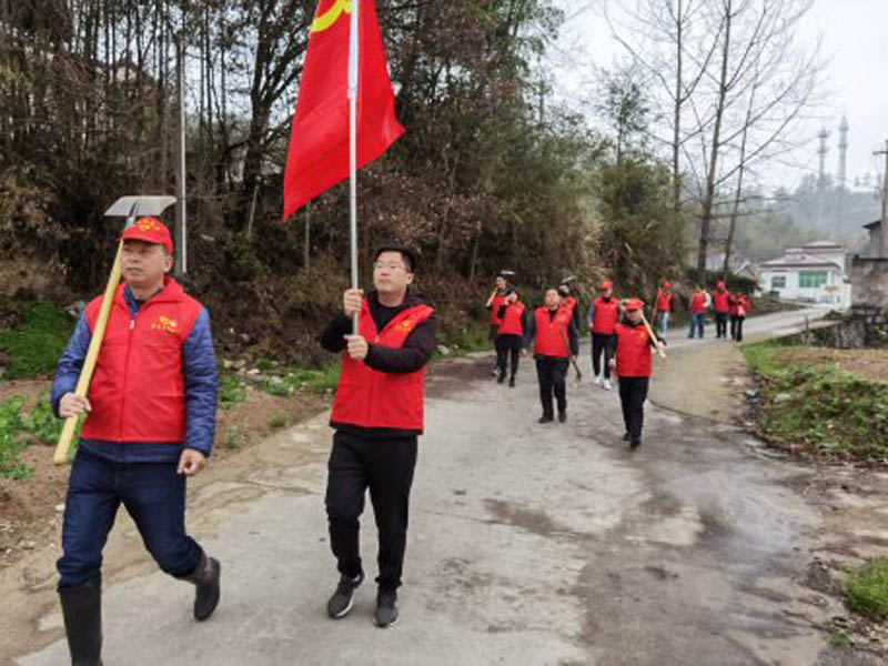 观志实业党支部植树节活动